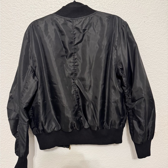 Black Bomber Jacket - Picture 4 of 4